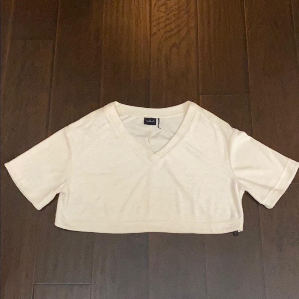 Urban Outfitters Fuzzy Knit Crop Top
